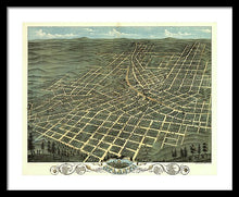 Load image into Gallery viewer, Old Map Of Atlanta 1871 - Framed Print