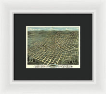 Load image into Gallery viewer, Old Map Of Atlanta 1871 - Framed Print