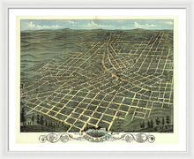 Load image into Gallery viewer, Old Map Of Atlanta 1871 - Framed Print