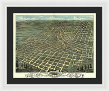 Load image into Gallery viewer, Old Map Of Atlanta 1871 - Framed Print