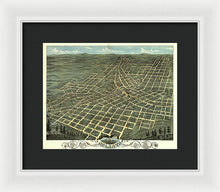 Load image into Gallery viewer, Old Map Of Atlanta 1871 - Framed Print