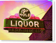 Load image into Gallery viewer, Bar Sign - 19th Hole Liquors - Canvas Print