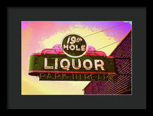 Load image into Gallery viewer, Bar Sign - 19th Hole Liquors - Framed Print