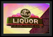 Load image into Gallery viewer, Bar Sign - 19th Hole Liquors - Framed Print