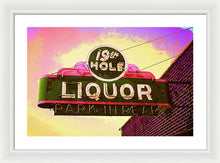 Load image into Gallery viewer, Bar Sign - 19th Hole Liquors - Framed Print