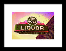 Load image into Gallery viewer, Bar Sign - 19th Hole Liquors - Framed Print