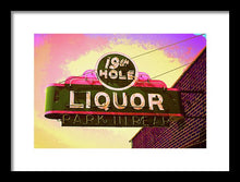 Load image into Gallery viewer, Bar Sign - 19th Hole Liquors - Framed Print