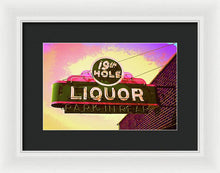 Load image into Gallery viewer, Bar Sign - 19th Hole Liquors - Framed Print