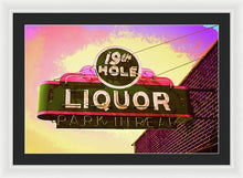 Load image into Gallery viewer, Bar Sign - 19th Hole Liquors - Framed Print