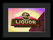 Load image into Gallery viewer, Bar Sign - 19th Hole Liquors - Framed Print