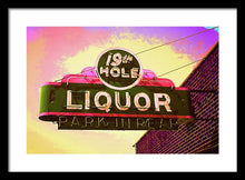 Load image into Gallery viewer, Bar Sign - 19th Hole Liquors - Framed Print