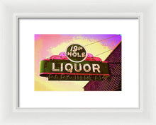 Load image into Gallery viewer, Bar Sign - 19th Hole Liquors - Framed Print