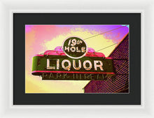 Load image into Gallery viewer, Bar Sign - 19th Hole Liquors - Framed Print