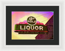 Load image into Gallery viewer, Bar Sign - 19th Hole Liquors - Framed Print