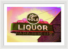 Load image into Gallery viewer, Bar Sign - 19th Hole Liquors - Framed Print