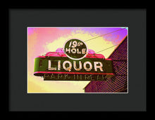 Load image into Gallery viewer, Bar Sign - 19th Hole Liquors - Framed Print