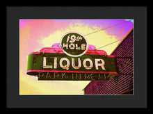 Load image into Gallery viewer, Bar Sign - 19th Hole Liquors - Framed Print