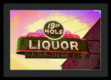 Load image into Gallery viewer, Bar Sign - 19th Hole Liquors - Framed Print