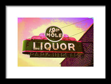 Load image into Gallery viewer, Bar Sign - 19th Hole Liquors - Framed Print