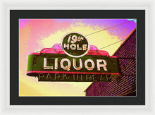 Load image into Gallery viewer, Bar Sign - 19th Hole Liquors - Framed Print