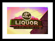 Load image into Gallery viewer, Bar Sign - 19th Hole Liquors - Framed Print