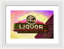 Load image into Gallery viewer, Bar Sign - 19th Hole Liquors - Framed Print