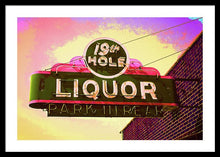 Load image into Gallery viewer, Bar Sign - 19th Hole Liquors - Framed Print