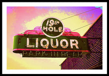 Load image into Gallery viewer, Bar Sign - 19th Hole Liquors - Framed Print