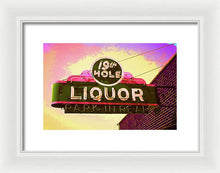 Load image into Gallery viewer, Bar Sign - 19th Hole Liquors - Framed Print