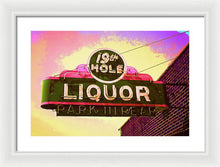 Load image into Gallery viewer, Bar Sign - 19th Hole Liquors - Framed Print