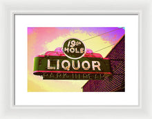 Load image into Gallery viewer, Bar Sign - 19th Hole Liquors - Framed Print