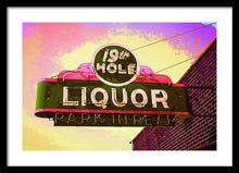 Load image into Gallery viewer, Bar Sign - 19th Hole Liquors - Framed Print