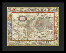 Load image into Gallery viewer, Old World Map  - Framed Print