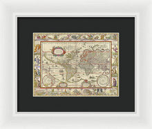 Load image into Gallery viewer, Old World Map  - Framed Print