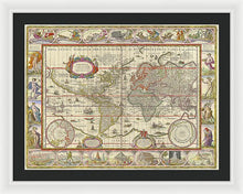 Load image into Gallery viewer, Old World Map  - Framed Print