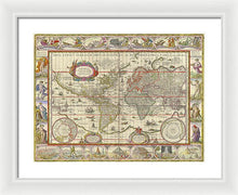 Load image into Gallery viewer, Old World Map  - Framed Print