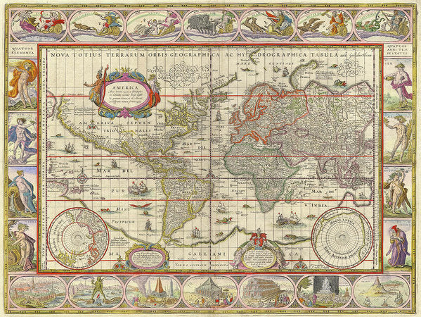 Old World Map  - Art Print