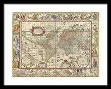 Load image into Gallery viewer, Old World Map  - Framed Print