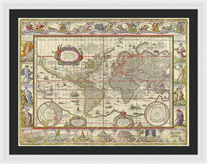 Old World Map  - Framed Print