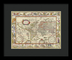 Old World Map  - Framed Print