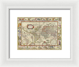 Old World Map  - Framed Print