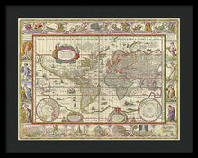 Load image into Gallery viewer, Old World Map  - Framed Print