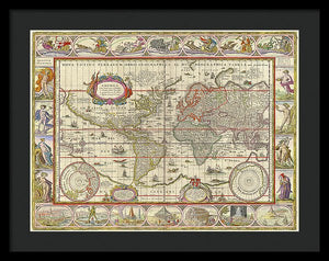 Old World Map  - Framed Print