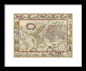 Old World Map  - Framed Print