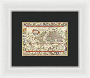 Old World Map  - Framed Print