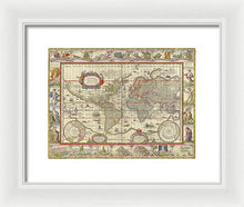 Load image into Gallery viewer, Old World Map  - Framed Print