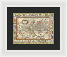 Load image into Gallery viewer, Old World Map  - Framed Print