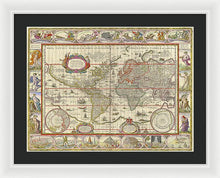 Load image into Gallery viewer, Old World Map  - Framed Print