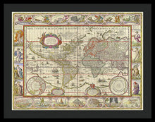 Load image into Gallery viewer, Old World Map  - Framed Print