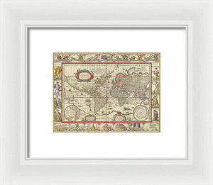 Old World Map  - Framed Print